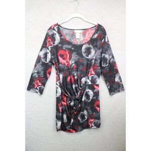 Miss Tina by Tina Knowles 3/4 Sleeve Stretchy Mini Dress-Size Large-Whimsigoth